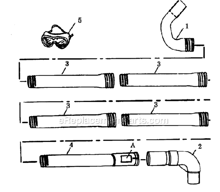 Page D Diagram and Parts List for 960  Weed Eater Leaf Blower / Vacuum